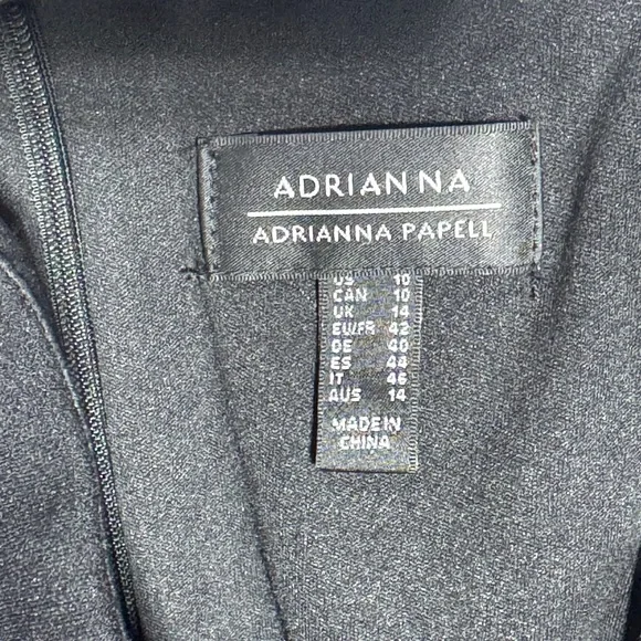 Adrianna Papell Women's Ruffle Tiered Mesh Sleeveless Gown in size 10 - Picture 10 of 11